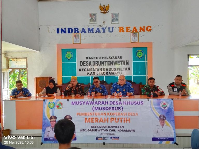 Drunten Wetan Gelar Musdesus Pembentukan Koprasi Merah Putih Secara Terbuka