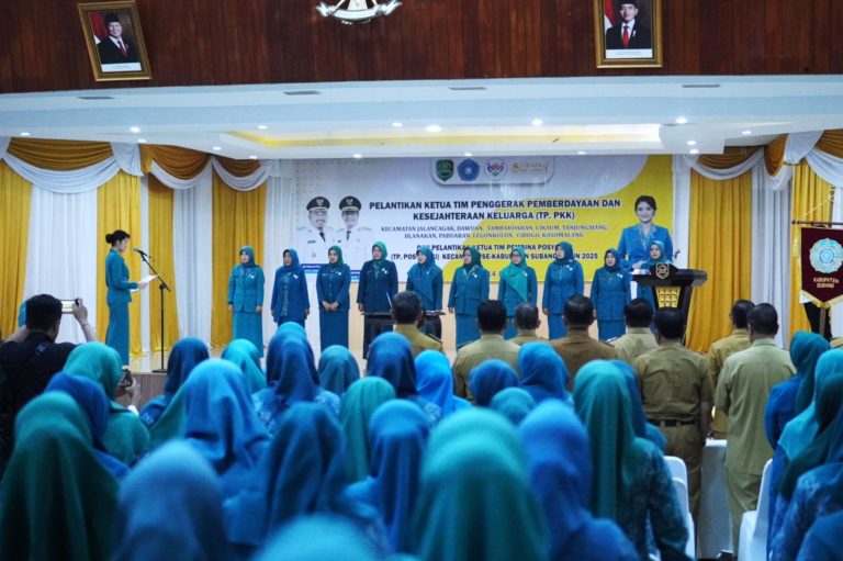 Ketua TP PKK Kabupaten Subang Lantik 10 Ketua TP PKK Kecamatan